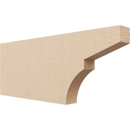 Ekena Millwork 2in. W x 8in. H x 20in. L Monterey Woodgrain TimberThane Rafter Tail, Primed Tan RFTUR02X08X20MONRCPR